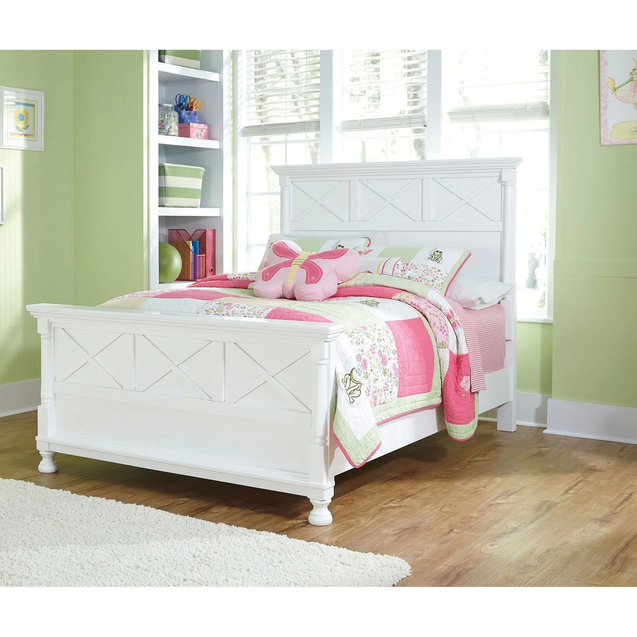 Ashley B502 87 84 86 Kaslyn White Full Panel Bed Fair Deal