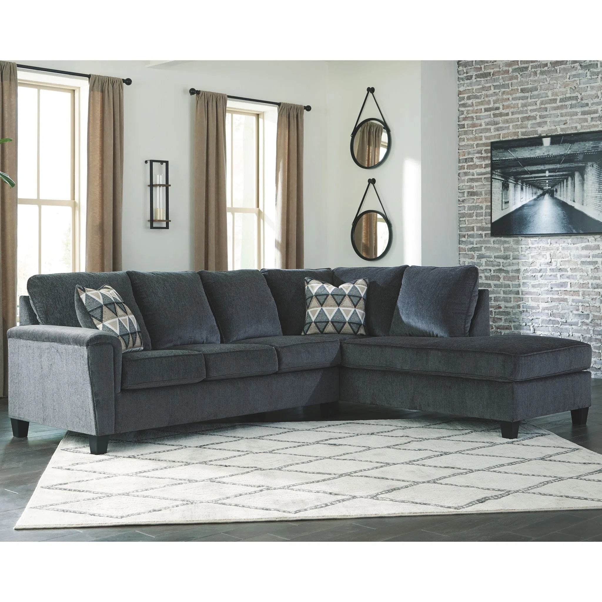 Ashley on sale smoke sectional