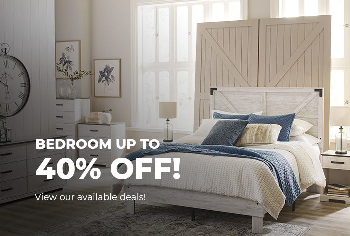 bedroom furniture up to 40% off