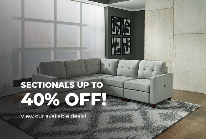 Sectionals up to 40% off