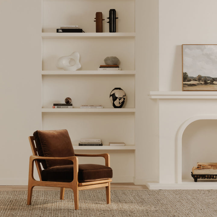 Fearne - Accent Chair - Dark Brown