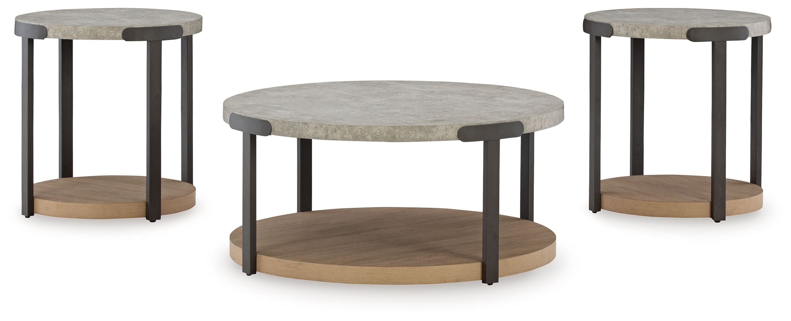 Darthurst - Occasional Table Set (Set of 3) - Light Brown