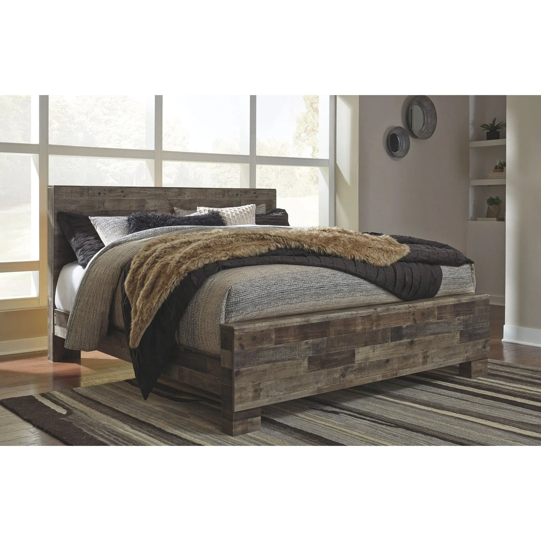 King Panel Bed Multi Gray Ashley B200 58 56 97 Derekson Fair