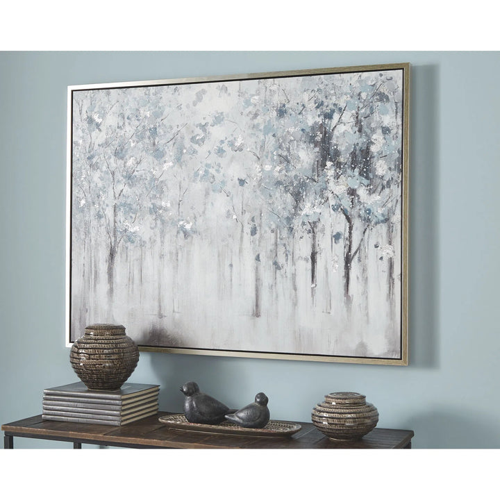 Ashley A8000286 Breckin - Blue/Gray/White - Wall Art