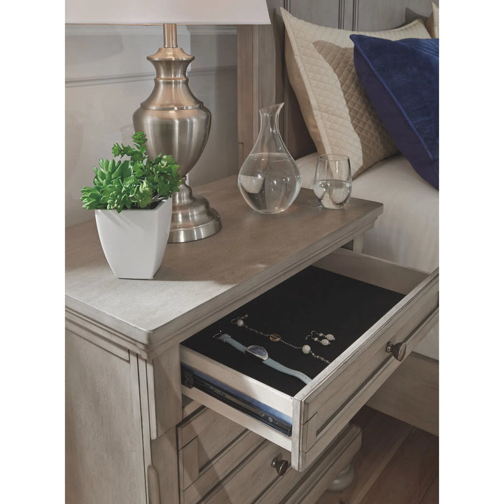 Lettner - One Drawer Night Stand - Light Gray