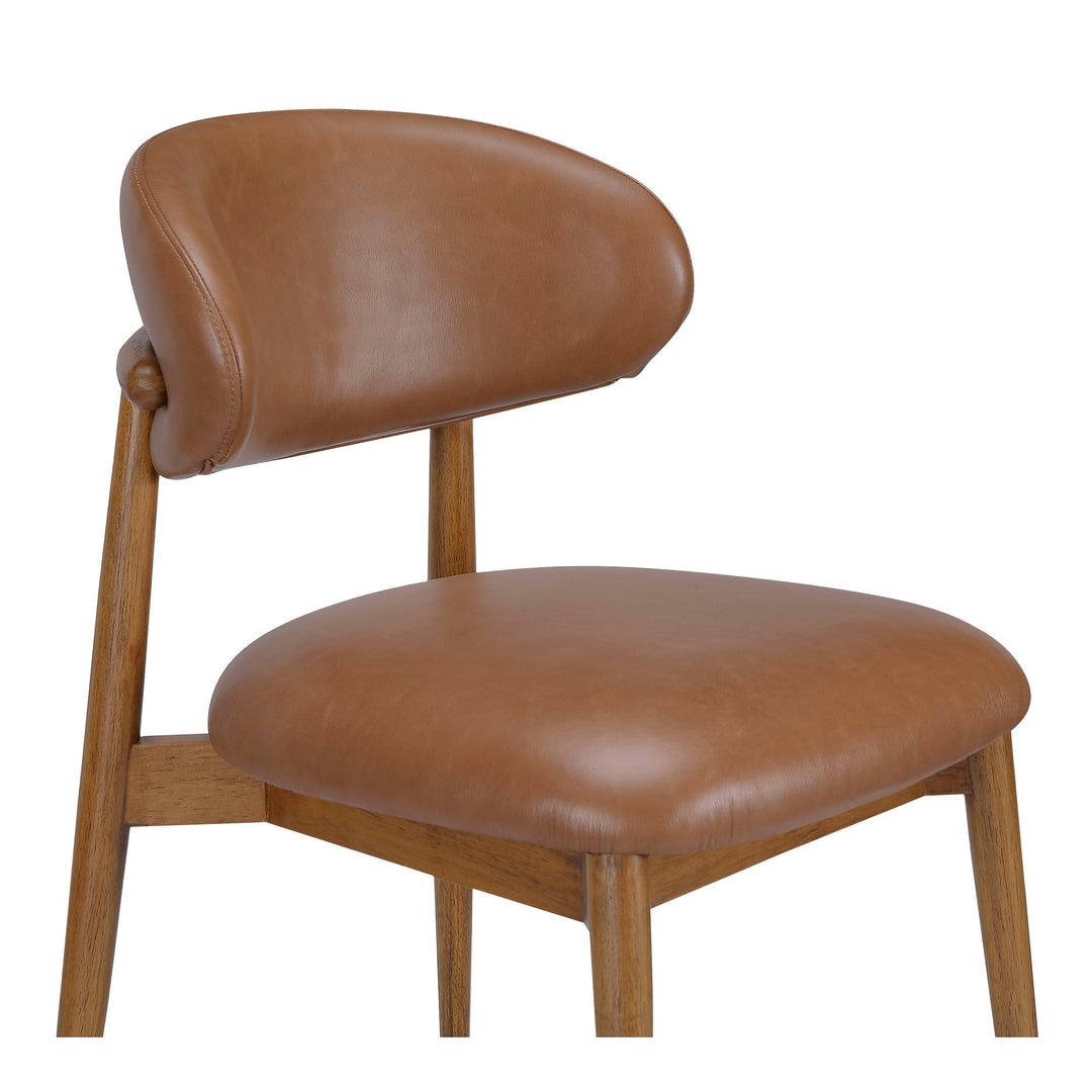 Ellie - Leather Dining Chair - Brown