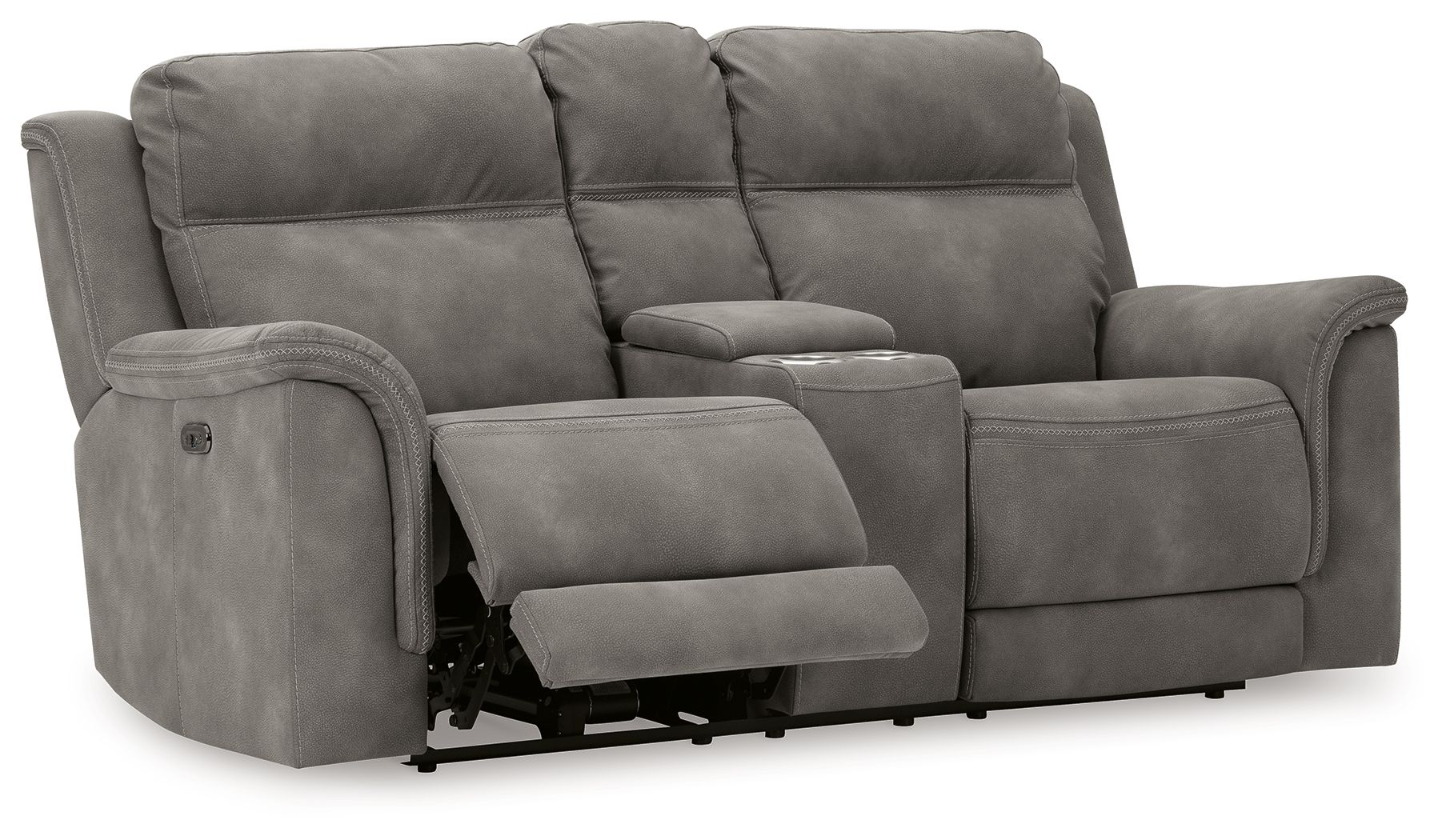 Next-Gen Durapella - Pwr Rec Loveseat/Con/Adj Hdrst - Microfiber - Slate