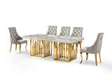 Myra Side Chair – Gold