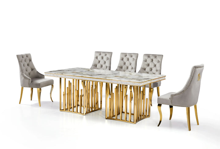 Myra Side Chair – Gold