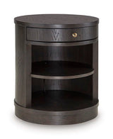 Leighmour - Accent Table - Dark Brown