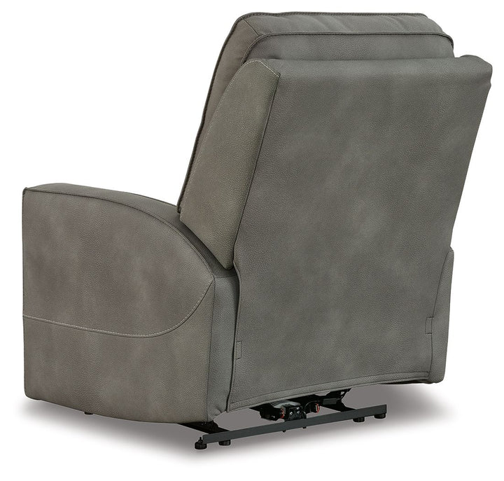 Next-Gen Durapella - Slate - Power Recliner / Adj Headrest - Fabric