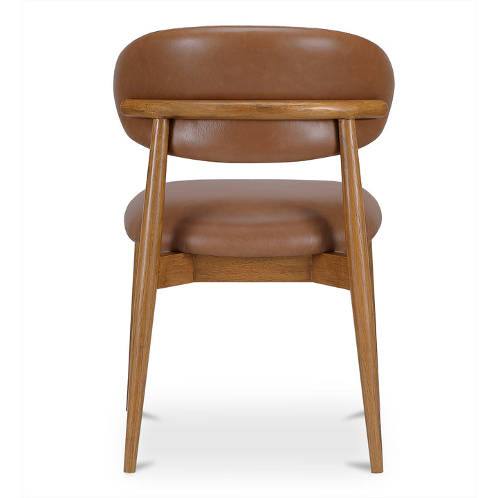 Ellie - Leather Dining Chair - Brown