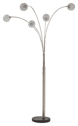Winter - Metal Arc Lamp  - Silver Finish