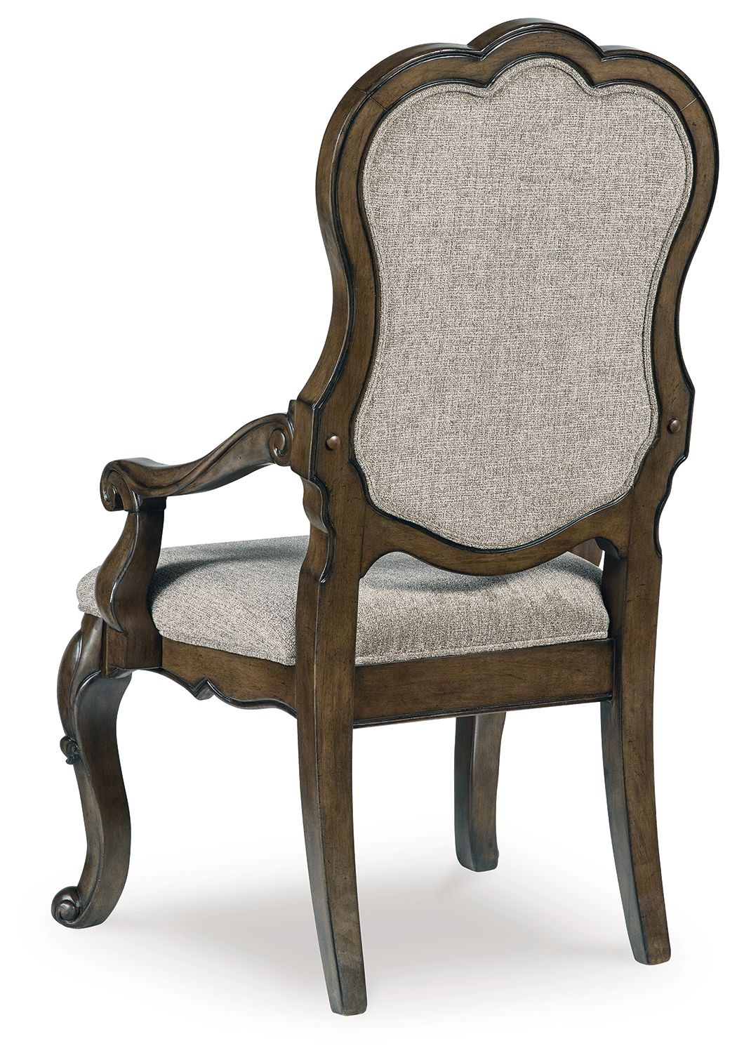 Maylee - Dark Brown - Dining Upholstered Arm Chair