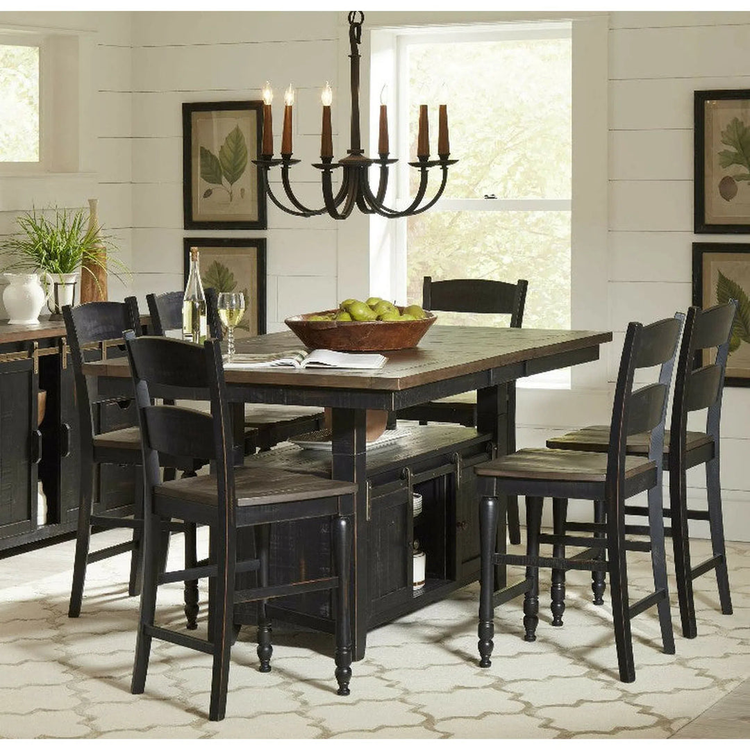 Madison County Counter Stool Black and Brown