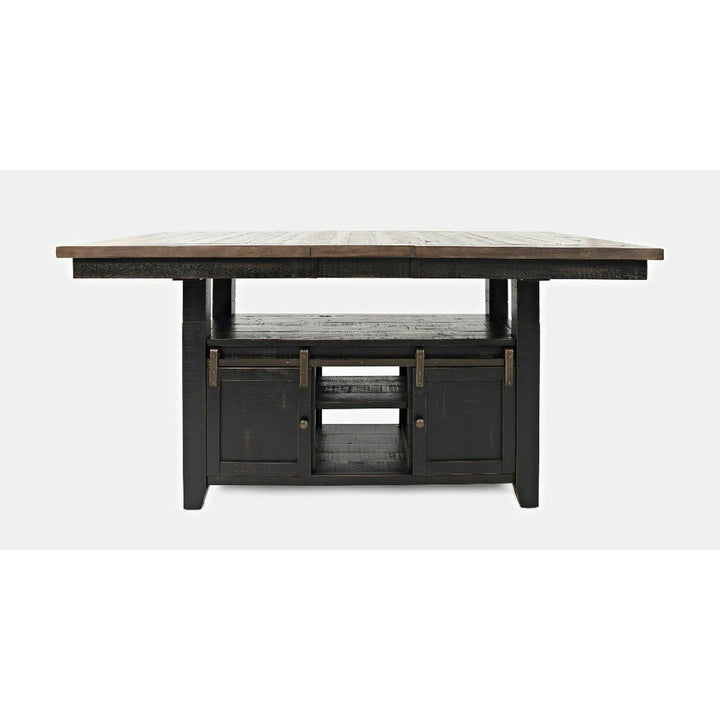 Madison County Adjustable Height Dining Table Black and Brown