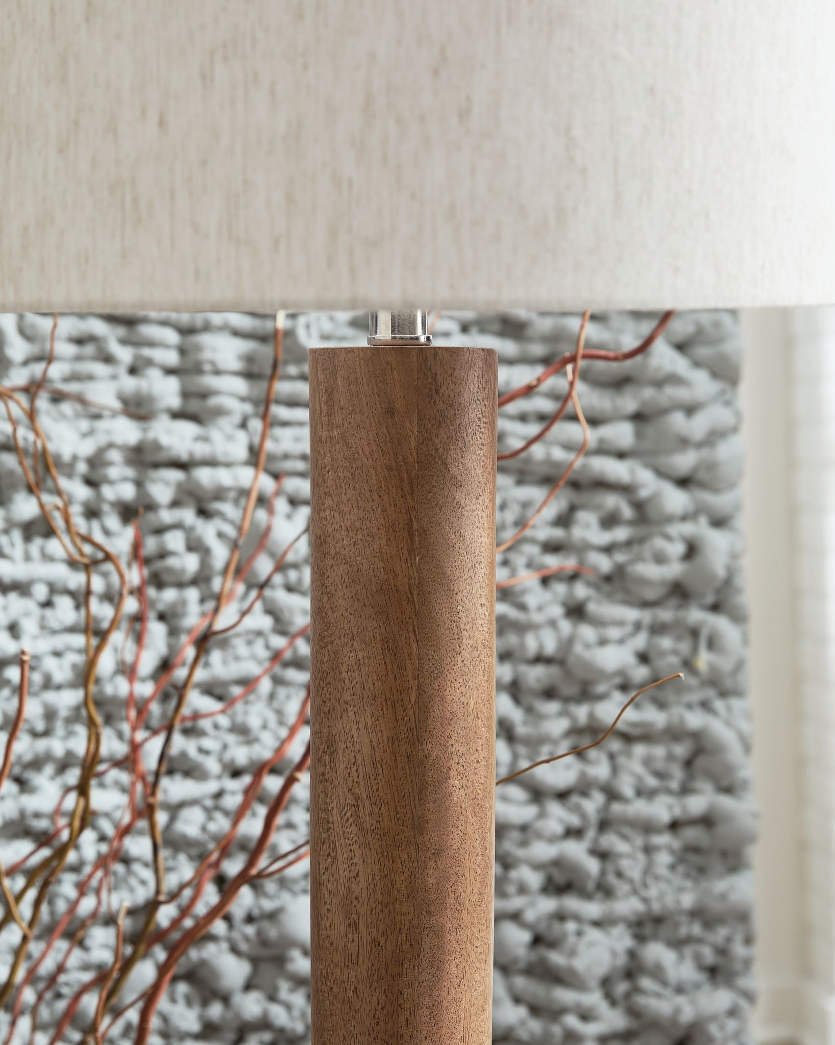 Ailsa - Wood Floor Lamp - Natural Brown