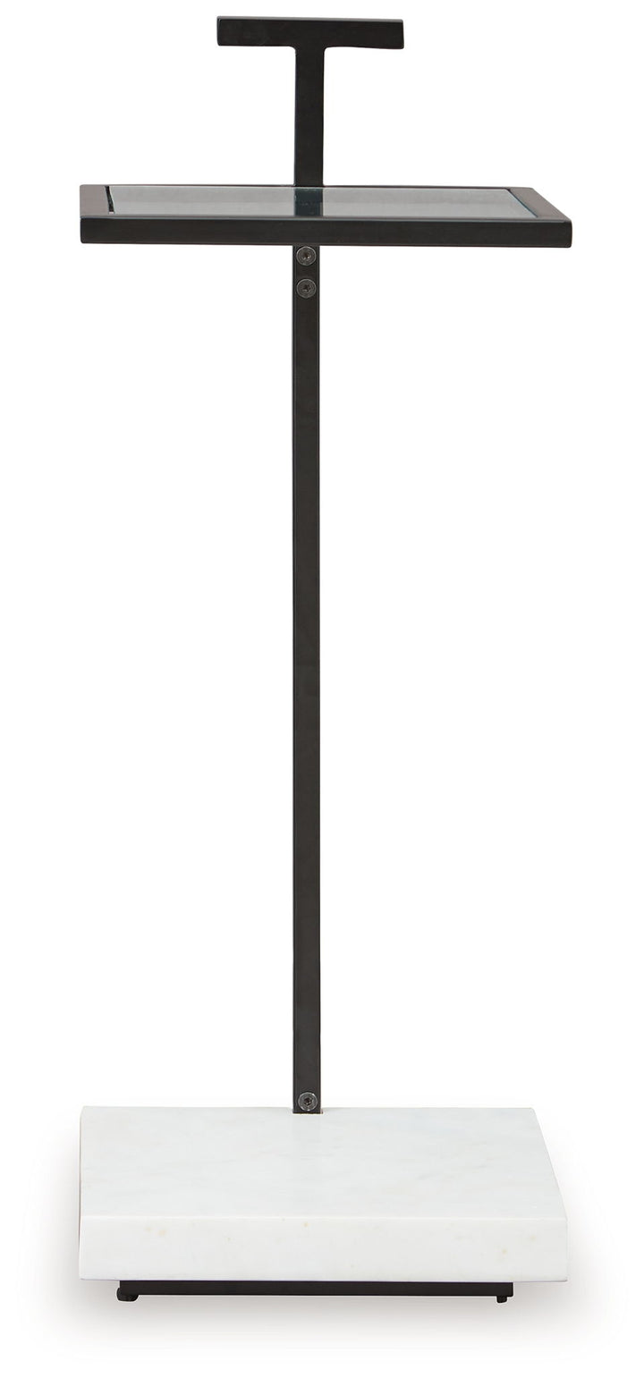 Mannill - Accent Table - Black / White