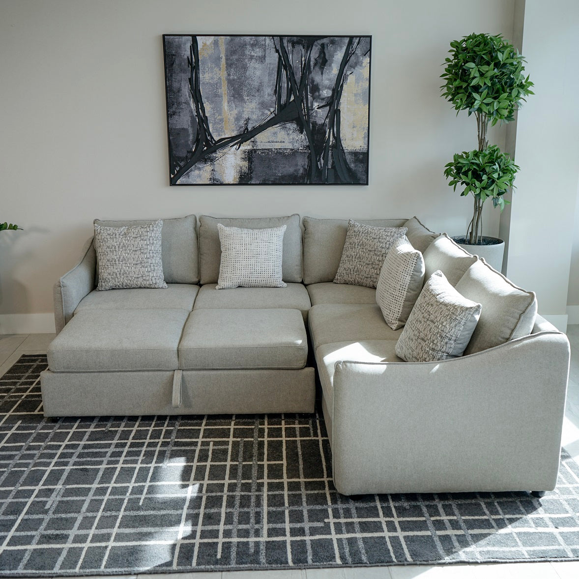 Mila Pull Out Sectional - 3 Piece