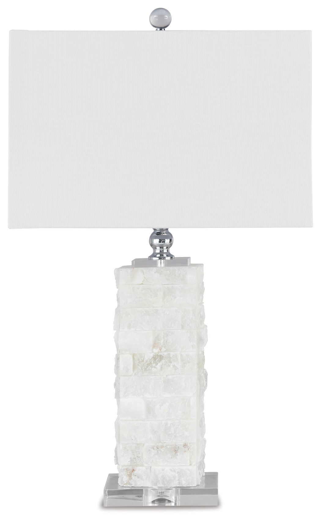 Malise - Alabaster Table Lamp  - White