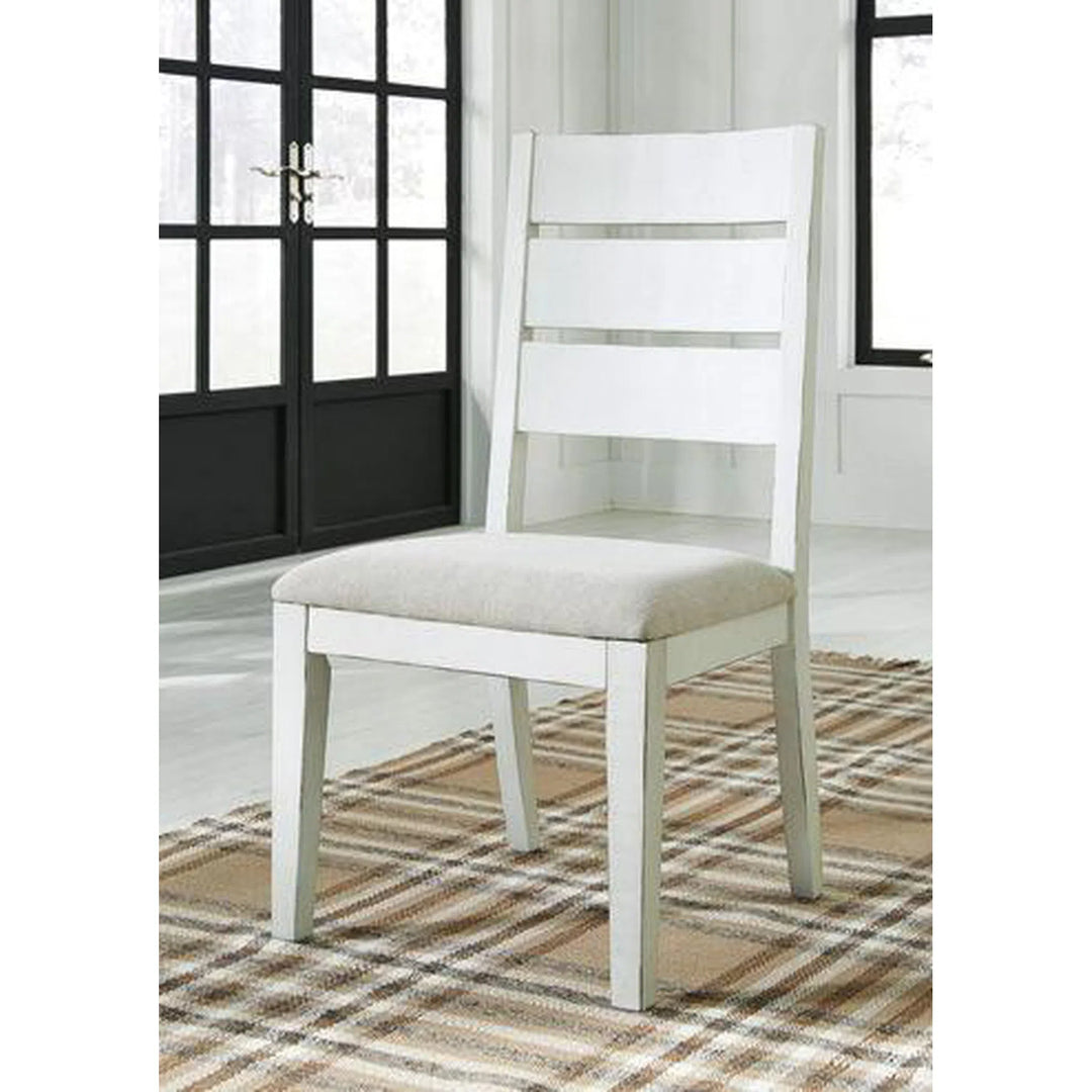 Ashley D754-01 Grindleburg - Antique White - Dining UPH Side Chair