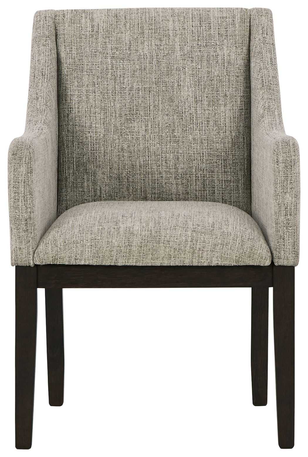 Burkhaus - Beige / Dark Brown - Dining Uph Arm Chair