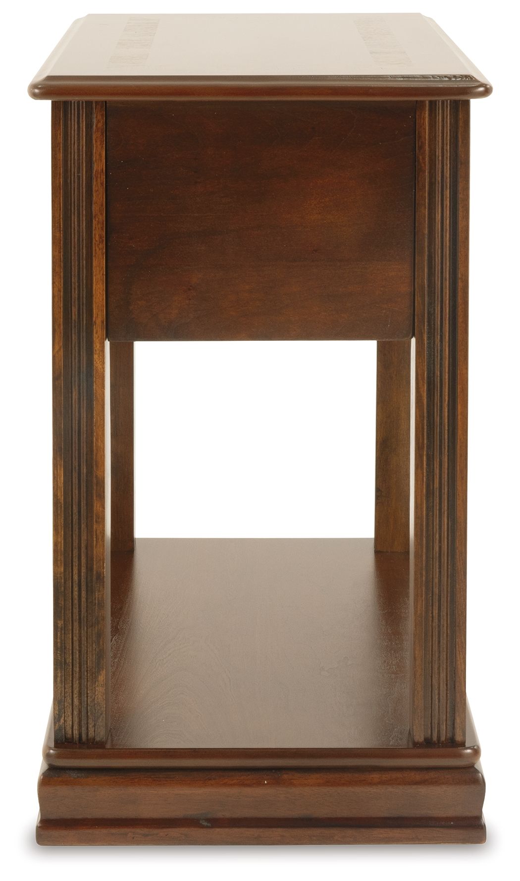 Breegin - Brown - Chair Side End Table - Removable Tray