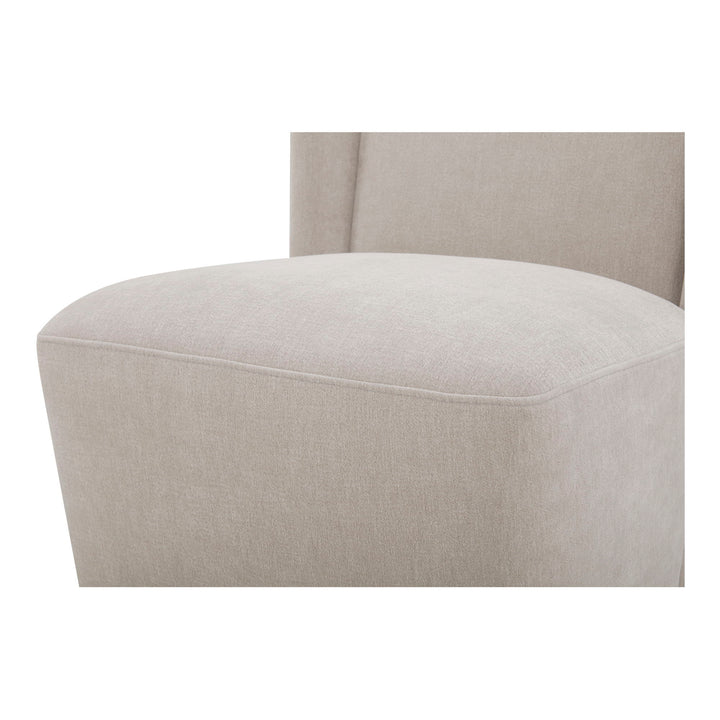 Cormac - Rolling Dining Chair Performance Fabric - Helio Oyster