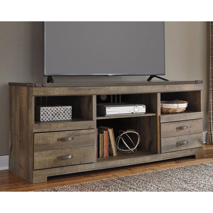 Ashley W446/68/24(2) Trinell - Entertainment Center - LG TV Stand & 2 Tall Piers