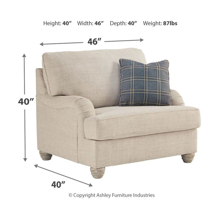 Ashley 2740323 Traemore - Linen - Chair and a Half