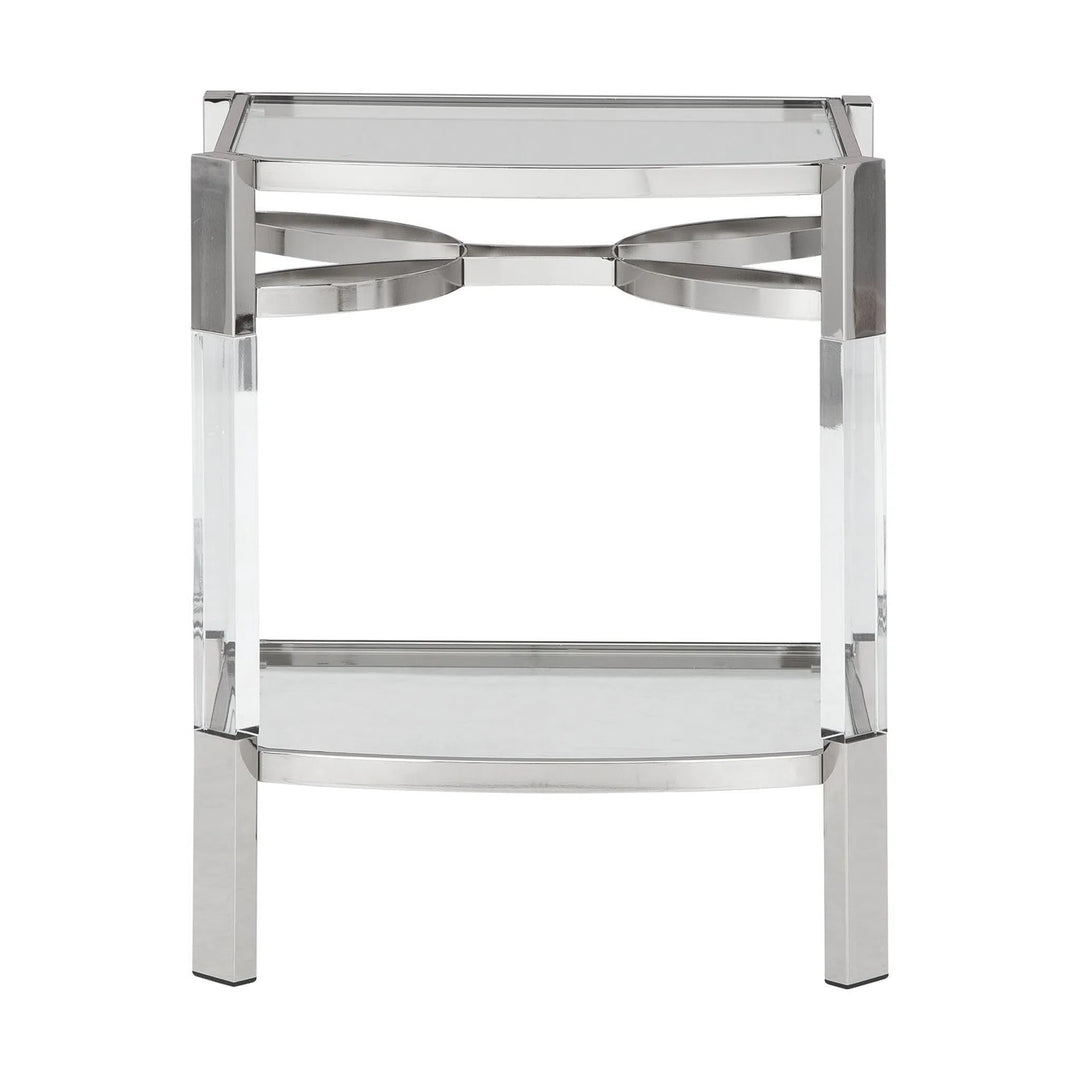 Ashley A4000334 Chaseton - Clear/Silver Finish - Accent Table