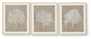 Hendridge - Wall Art Set (Set of 3) - Taupe / White