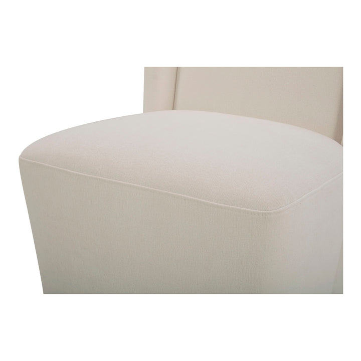 Cormac - Rolling Dining Chair Performance Fabric - Capri Ivory