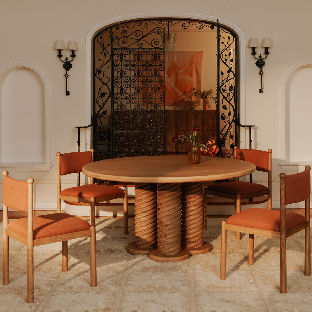 Treccia - Round Dining Table - Oak