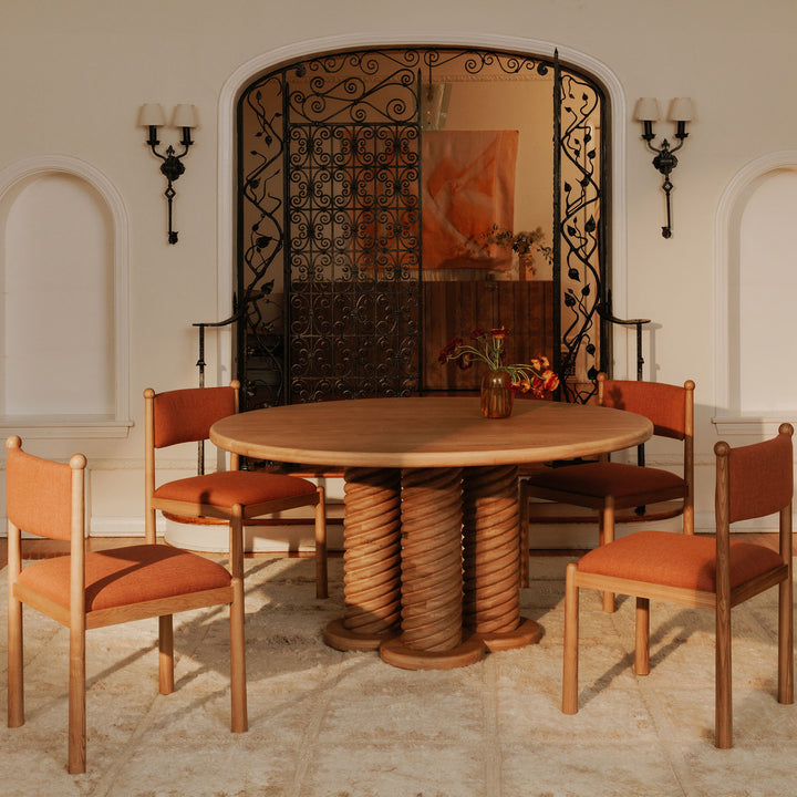 Treccia - Round Dining Table - Oak