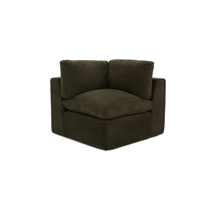 Cates - Corner Chair - Dark Green