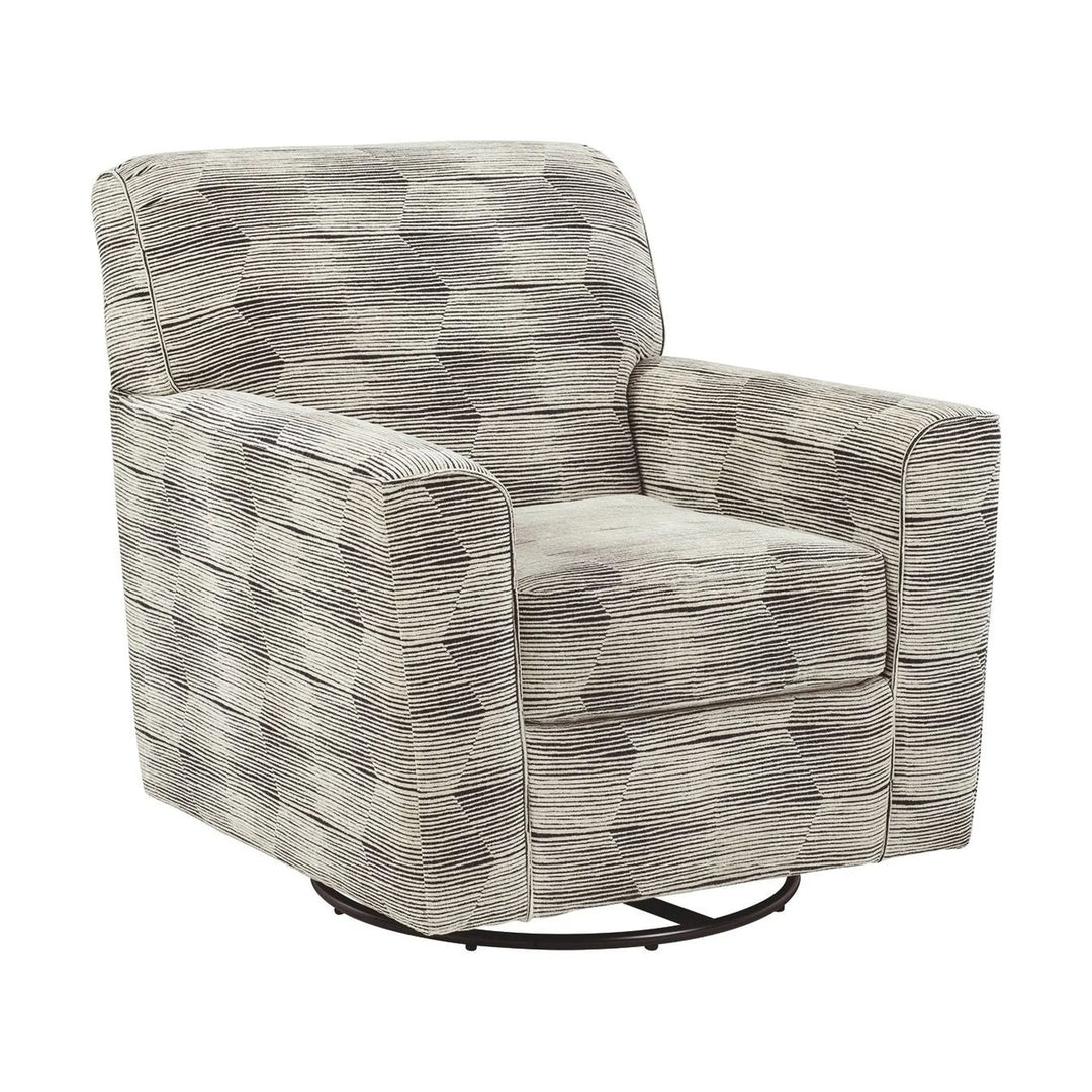 Searcy quartz swivel discount glider accent chair