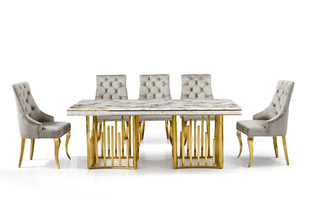 Myra Side Chair – Gold