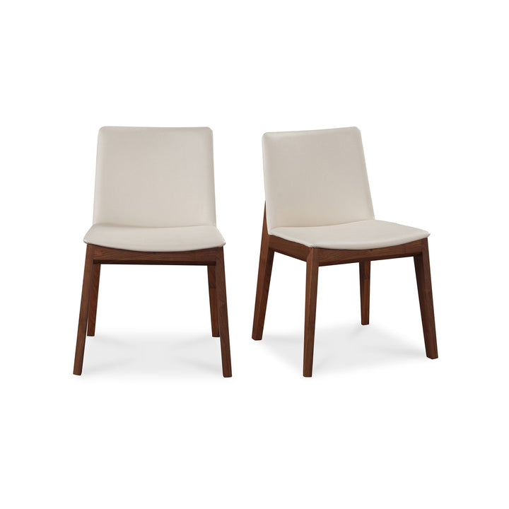 Deco - Dining Chair PVC (Set of 2) - Cream White