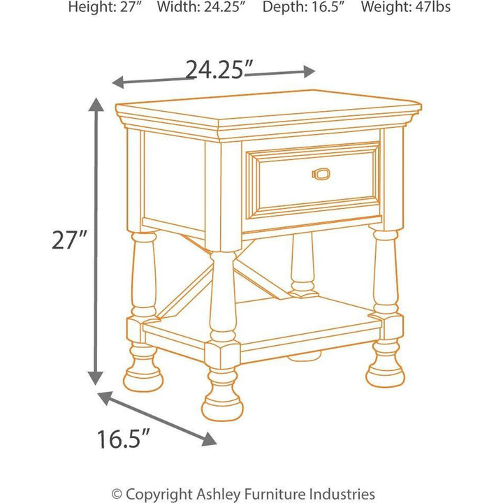 Ashley B502/21/26/45/87/84/86/91(2) Kaslyn - White - 8 Pc. - Dresser, Mirror, Chest, Full Panel Bed & 2 Nightstands