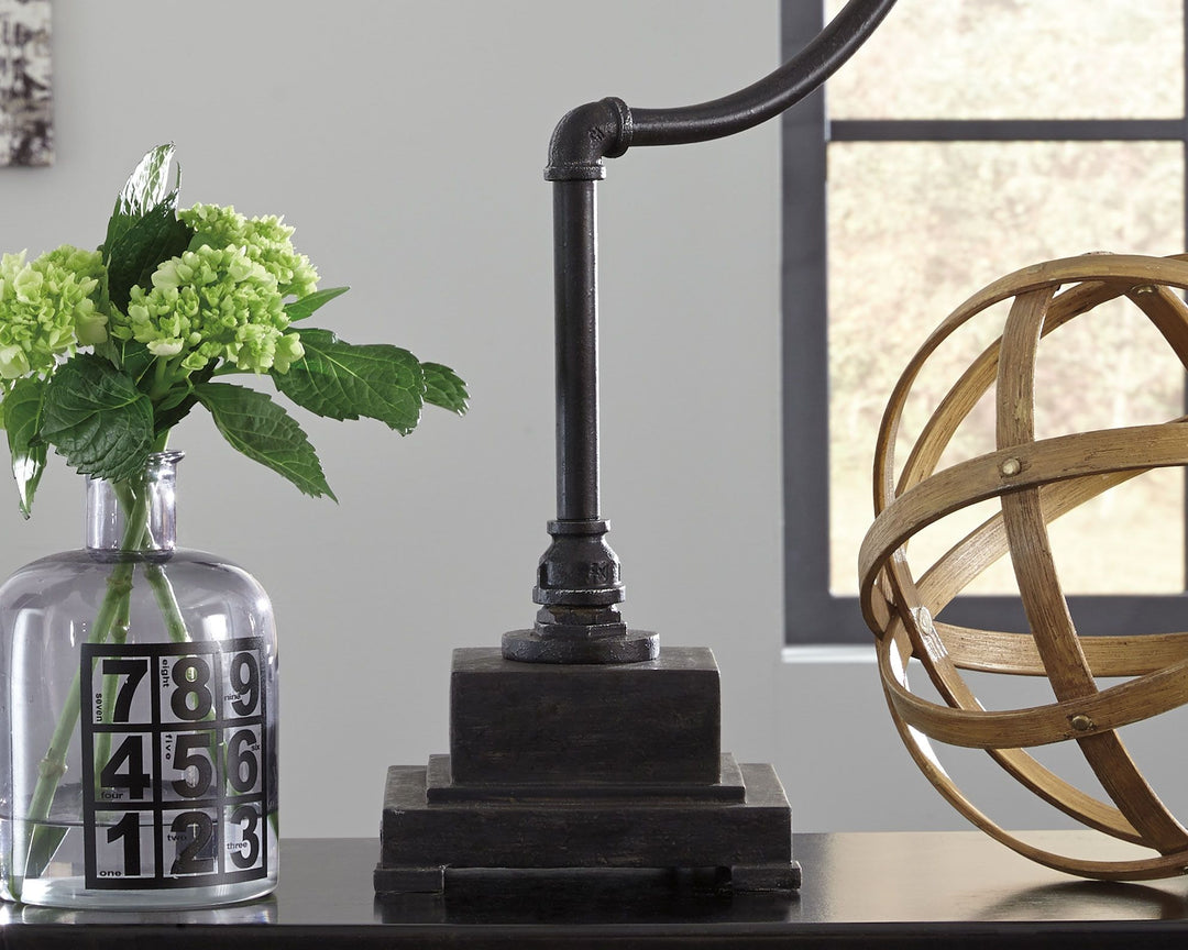 Jae - Antique Black - Metal Desk Lamp