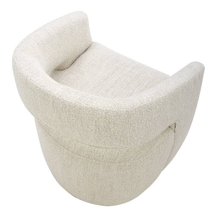 Barrow - Performance Fabric Rolling Dining Chair - Beige