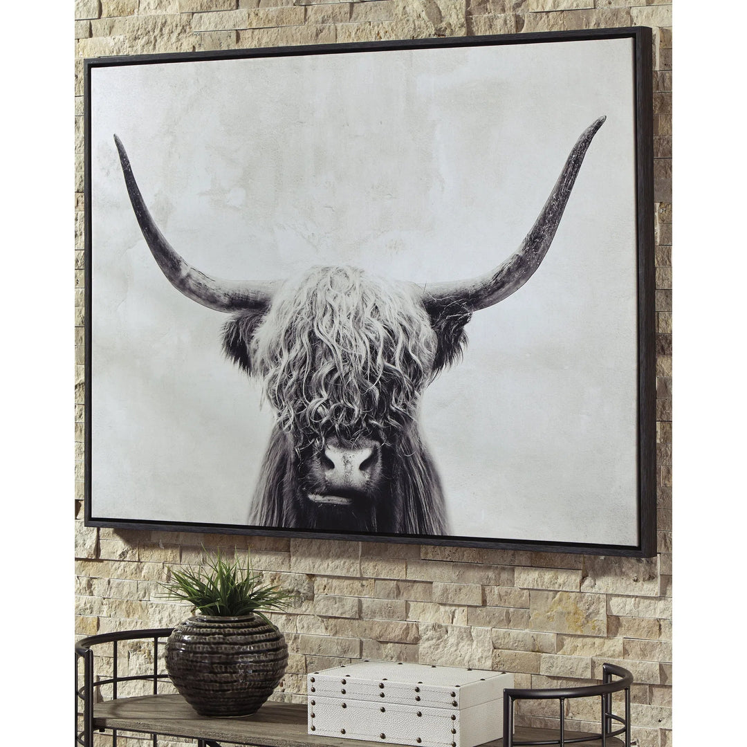 Ashley pancho black and white wall art a8000258 deals