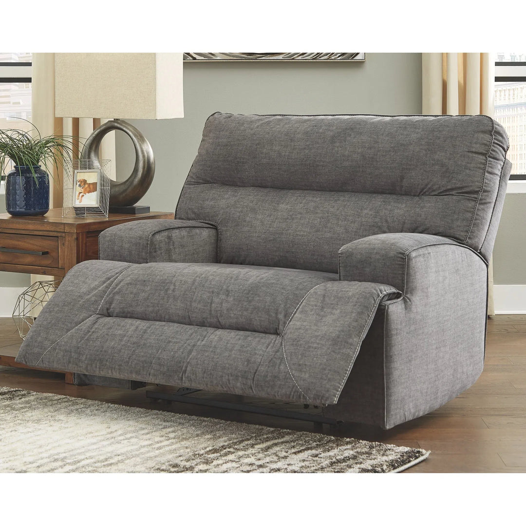 Ashley 4530252 Coombs - Charcoal - Wide Seat Recliner