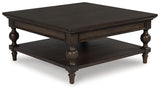 Veramond - Square Cocktail Table - Dark Brown