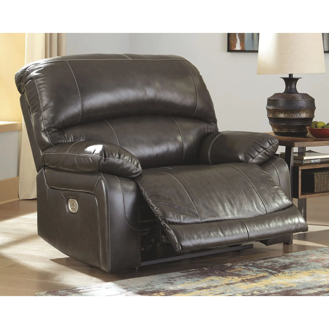 Ashley U5240382 Hallstrung Gray Zero Wall Power Wide Recliner