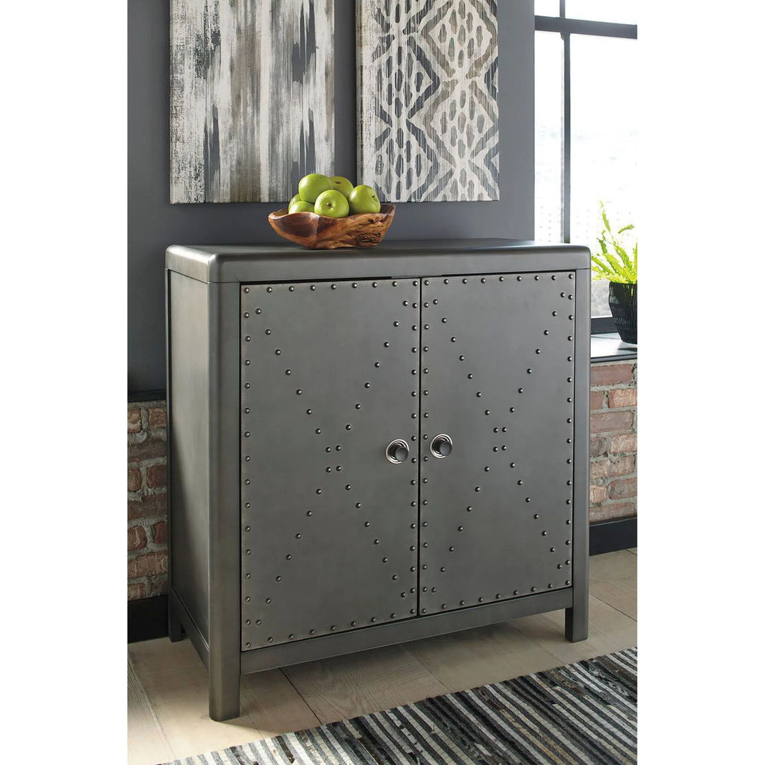 Fossil ridge gray best sale door accent cabinet