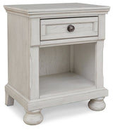 Robbinsdale - One Drawer Night Stand - Antique White
