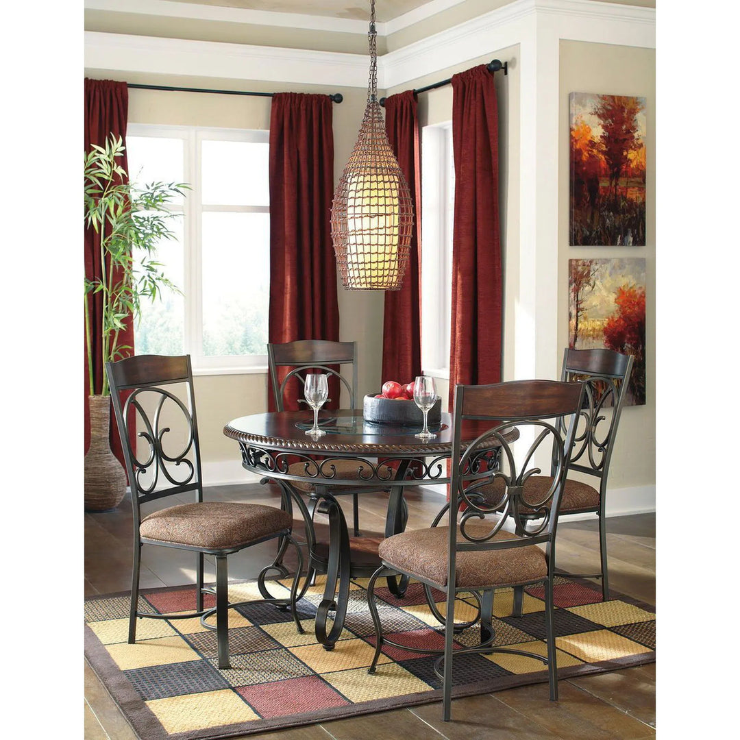 Ashley D329-01 Glambrey - Brown - Dining UPH Side Chair (4/CN)
