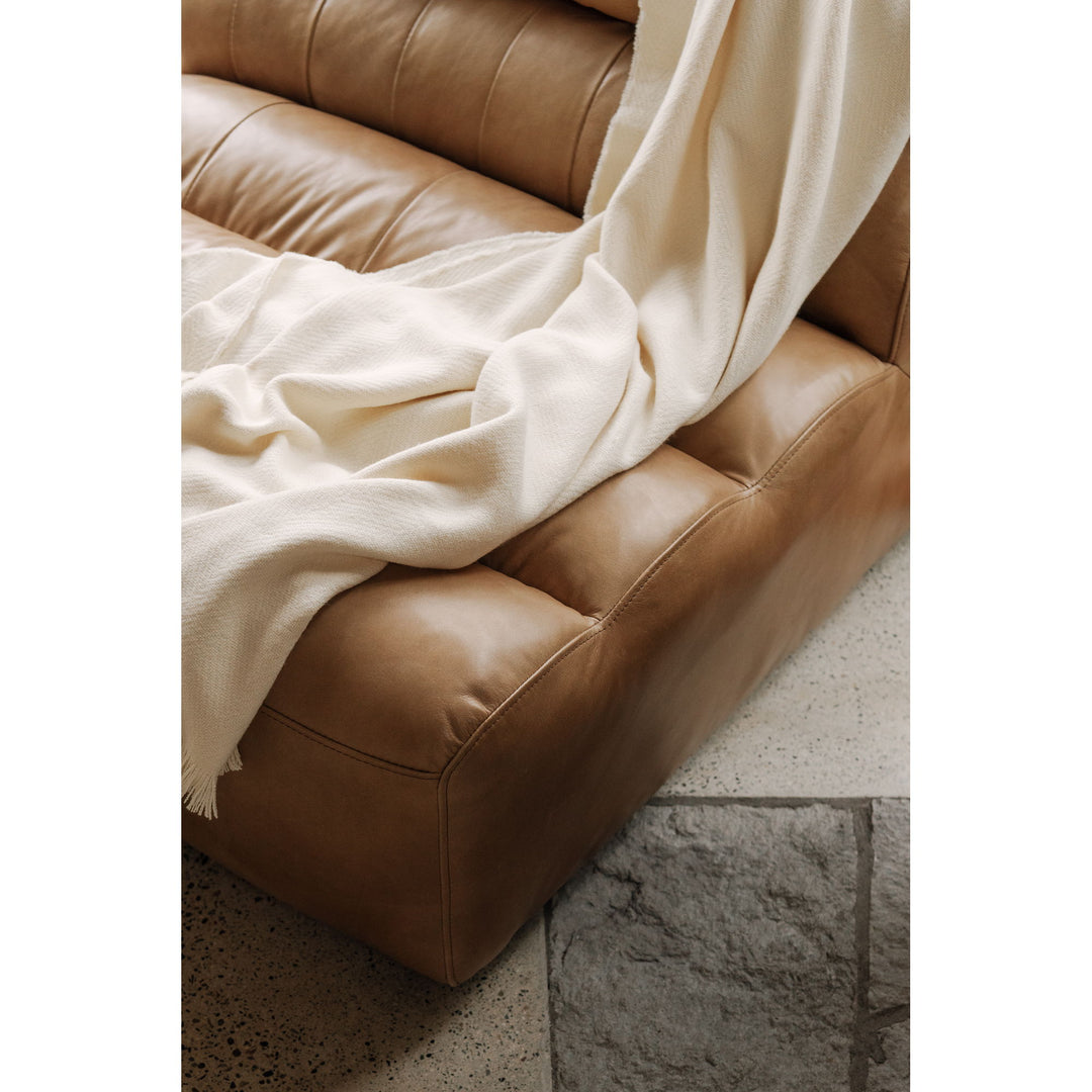 Ramsay - Leather Slipper Chair - Light Brown